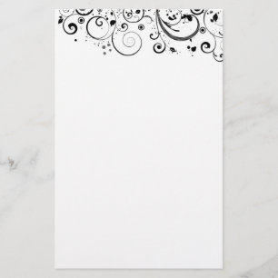 Blommigtens designmall brevpapper