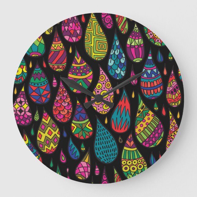 Blommigtens elegans, abstraktens bakgrund. stor klocka (Framsida)