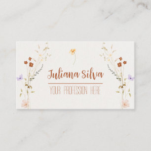 Blommigtens Elegant och minimala Visitkort