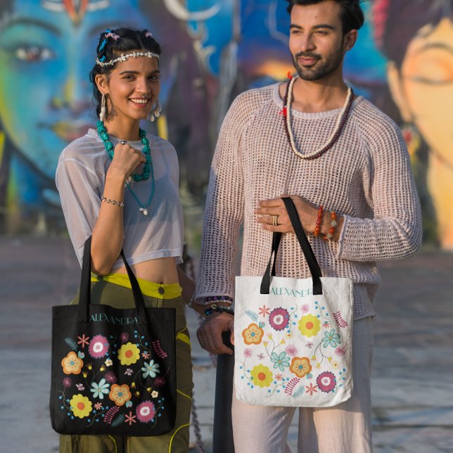 Blommigtens energisnåla färg tygkasse (Skapare uppladdad)