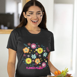 Blommigtens energisnåla färgstarka Rosa T Shirt