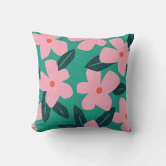 Blommigtens enkelhet: Abstraktens skönhet Kudde