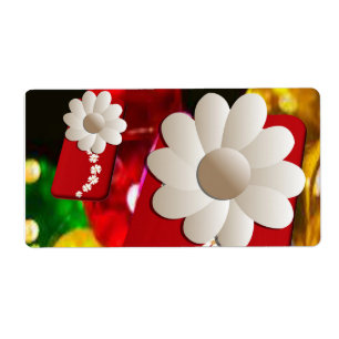 Blommigtens etiketter fraktsedel