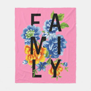 Blommigtens familjoffert fleecefilt