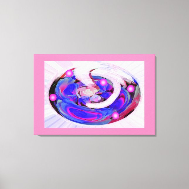 Blommigtens fantasi canvastryck (Framsida)