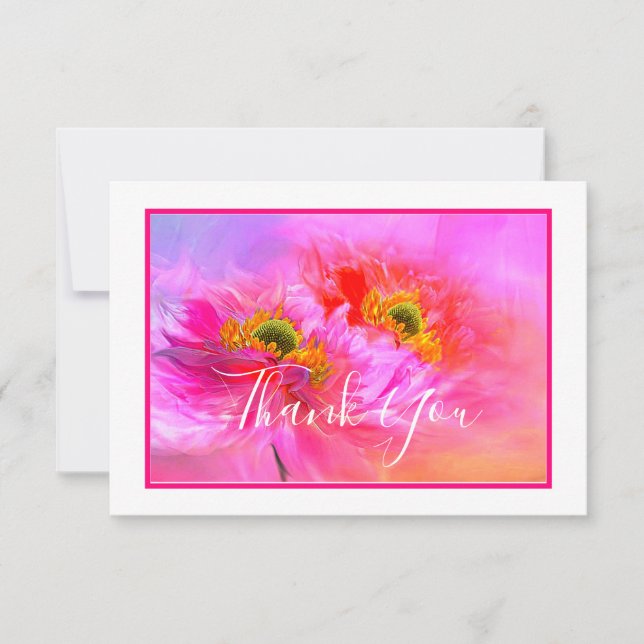 Blommigtens fantastiska tackkort tack kort (Framsida)