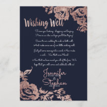 Blommigtens fiskbrunn vid marinblått och Ro Guld