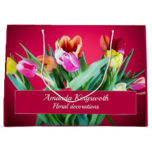 Blommigtens förpackningar: färgstarka tulpaner på