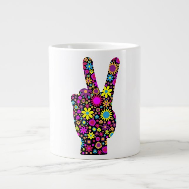 BLOMMIGTENS FREDSSIGNAL JUMBO MUGG (Framsidan)