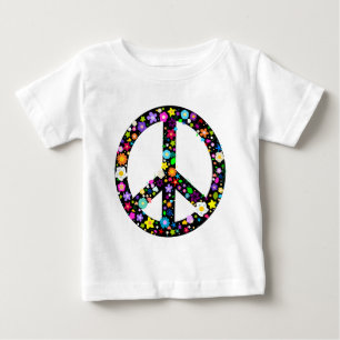 Blommigtens fredssymbol tee shirt
