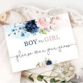 Blommigtens gender avslöjar bära för pojken eller  inbjudningar