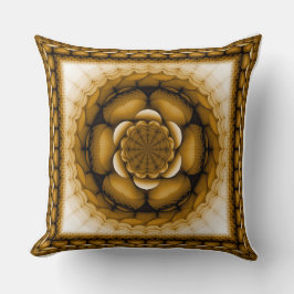 Blommigtens geometriska ornament kudde