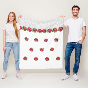 blommigtens grenfilt fleecefilt