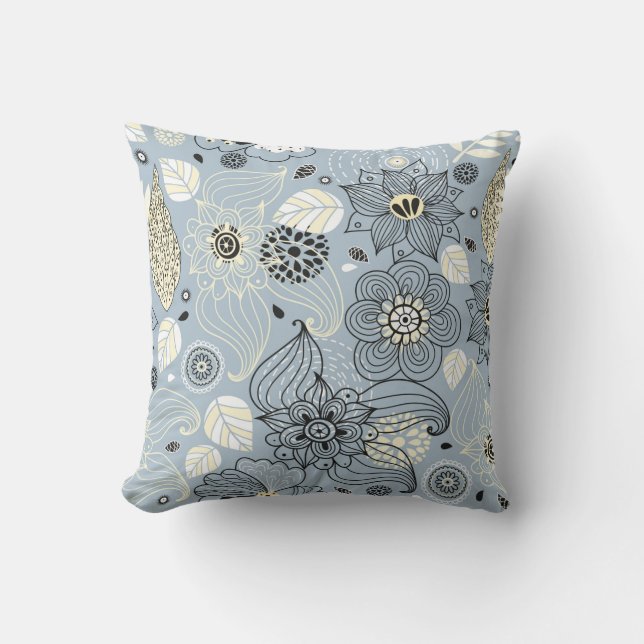 Blommigtens höstdesign kudde (Framsida)