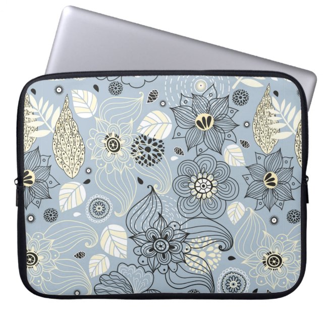 Blommigtens höstdesign laptop fodral (Framsidan)