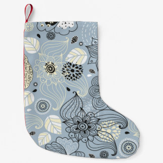 Blommigtens höstdesign liten julstrumpa