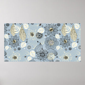 Blommigtens höstdesign poster