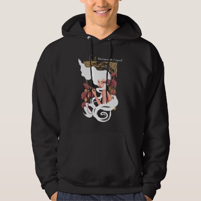 Blommigtens  i Mind Art nouveau Hoodie (Framsida)