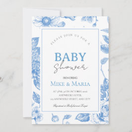 Blommigtens inbjudan till babydusch