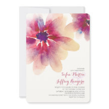 blommigtens inbjudningar till vattentorfärg för br