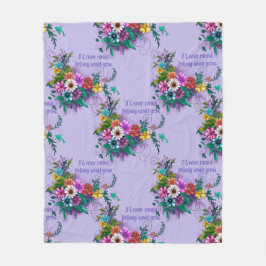 Blommigtens inspirationsoffert fleecefilt