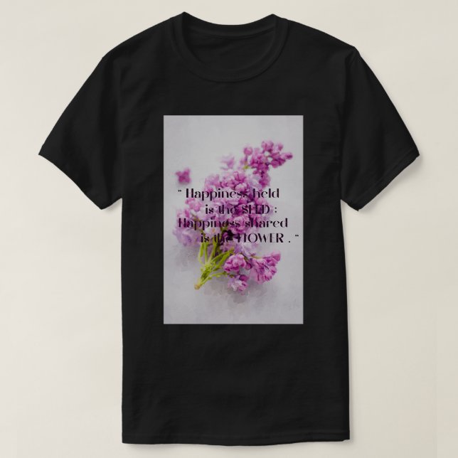 Blommigtens inspirationsofferter t shirt (Design framsida)