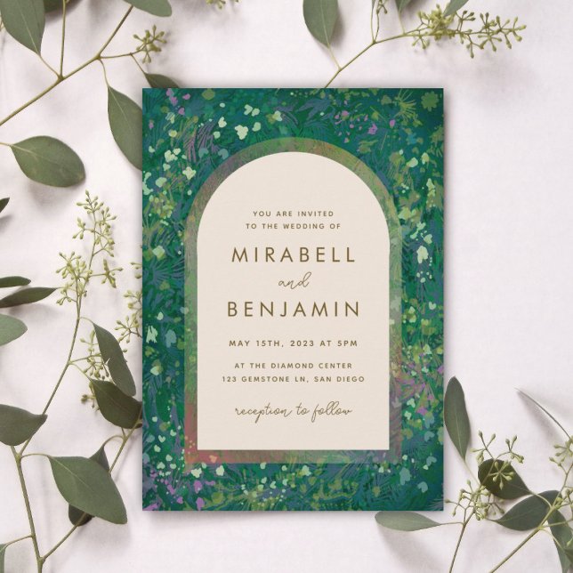 Blommigtens intryck inbjudningar (Skapare uppladdad)