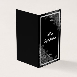 Blommigtens kondoleans kort