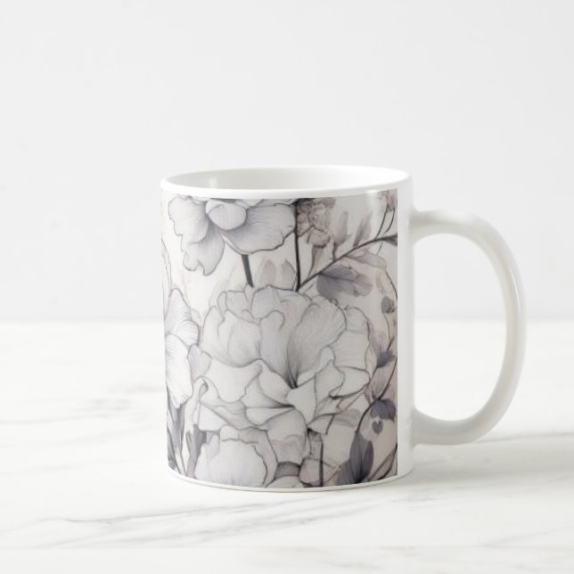 Blommigtens konst kaffemugg (Höger)