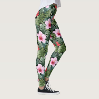 Blommigtens konstruktionsunderlag leggings