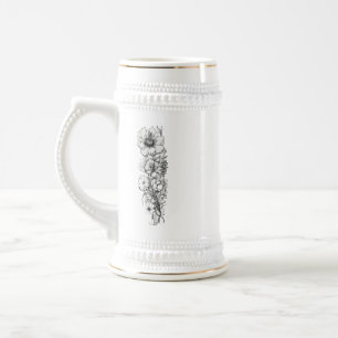 Blommigtens konturkontur - 22 oz Stein Mugg Design