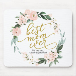 Blommigtens krans bästa Mamma någonsin Mors dag Musmatta