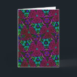 Blommigtens Lila och Blå Kaleidoskop Friend Birthd Kort<br><div class="desc">Botaniskt Garden Flower Lila, Blue & Grönt Kaleidoscope Speciellt födelsedagskort. Den här färglösa bilden kom från ett kaleidoskop-visningsprogram som tittar över blommor på den lokala botaniska trädgården. De verkliga blommorna var gult och grönt löv. Detta är en ändring av det. Anpassa mallen med texten. Redigera den om du vill ha...</div>
