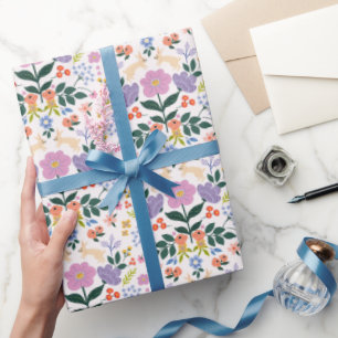 Blommigtens ljusa rosa bakgrund presentpapper