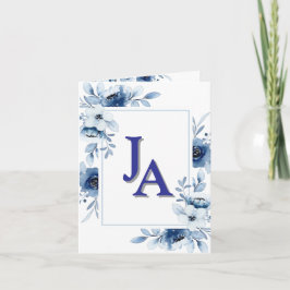 Blommigtens minnesinbjudan 5,25-tums plattkort i k inbjudan