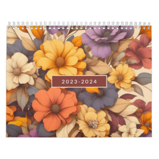 Blommigtens moderna elegant under hösten kalender