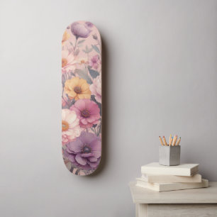 Blommigtens moderna ro rosa snyggt för giftig eleg mini skateboard bräda 18,5 cm