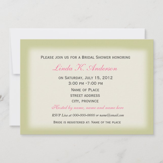 Blommigtens möhippa, blommor från rosa vild ro inbjudningar (Framsida)