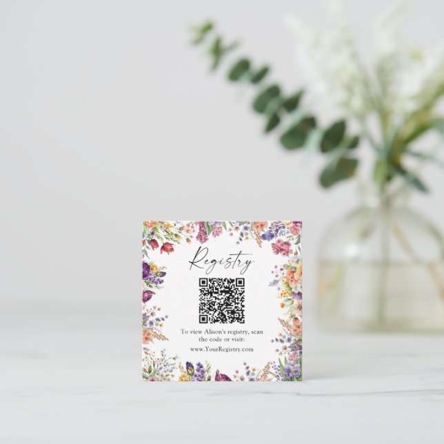 Blommigtens Möhippa QR-kodregister Tilläggskort (Stående Fram)