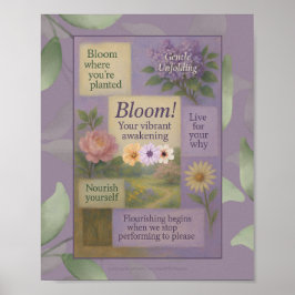 Blommigtens motivation poster