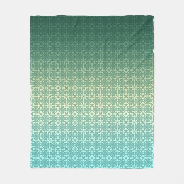 Blommigtens ornament, övertoning fleecefilt (Framsidan)
