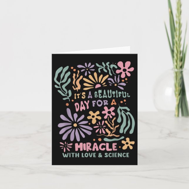 Blommigtens överföringsdag Ivf är en vacker dag fö Kort (Framsida)