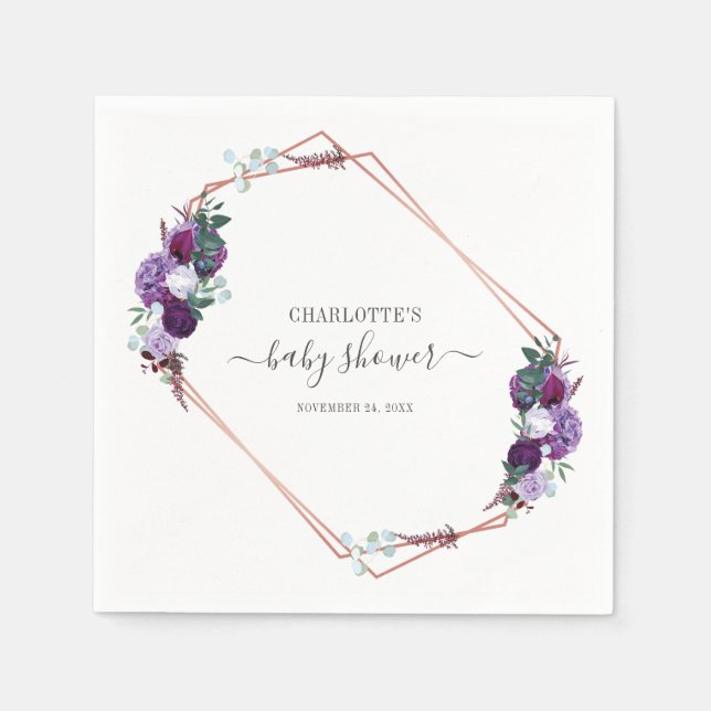 Blommigtens Pappra botaniska skript Pappersservett (Framsidan)