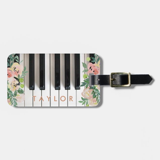 blommigtens pianodesign bagagebricka (Horisontell Framsida)