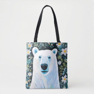 Blommigtens Polar Bear Tygkasse