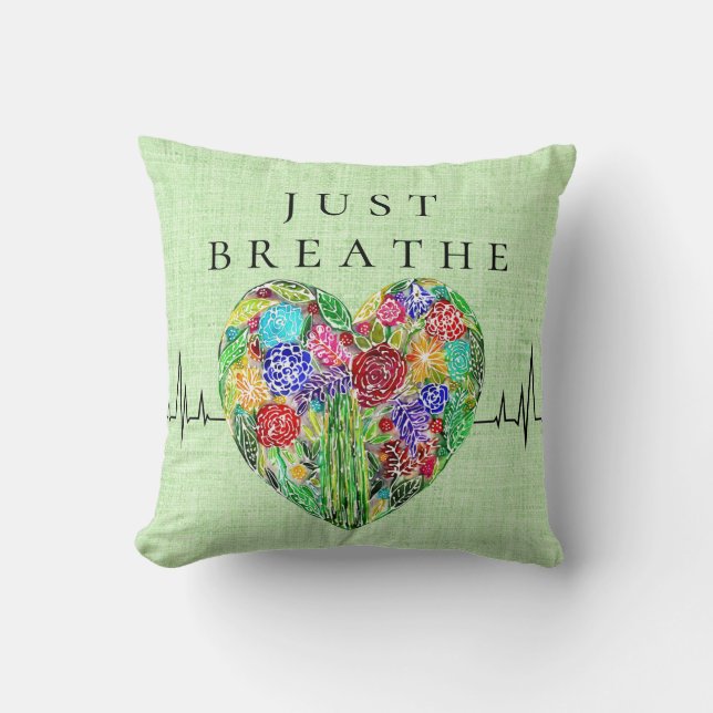 Blommigtens pulsslag Breathe Pillow Kudde (Framsida)