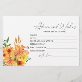 Blommigtens råd och önskemål möhippa brevpapper