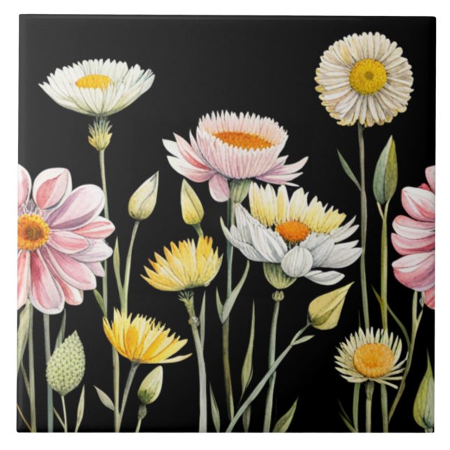 Blommigtens reflektioner kakelplatta (Framsidan)