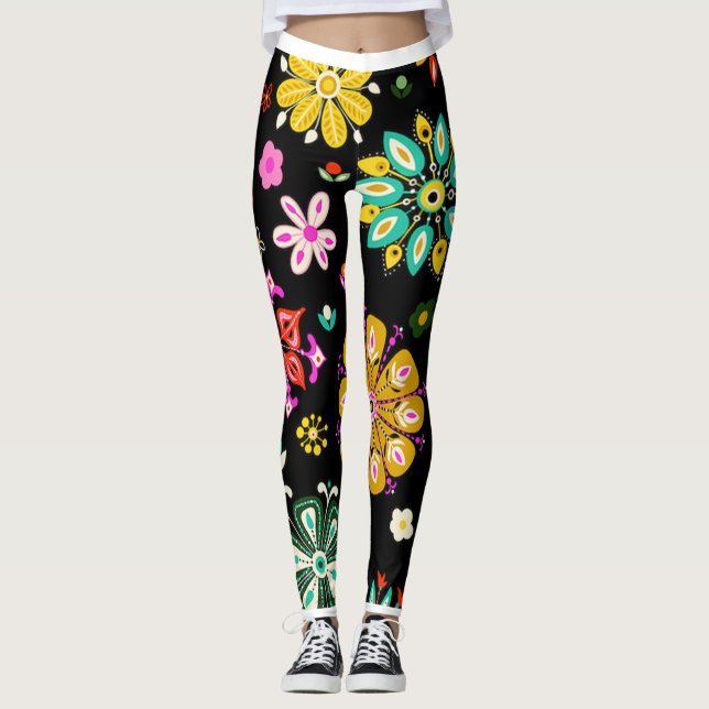 Blommigtens Roligt Leggings (Framsida)