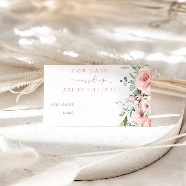 Blommigtens  rosa gissar hur många kanyler som fin tilläggskort (Skapare uppladdad)